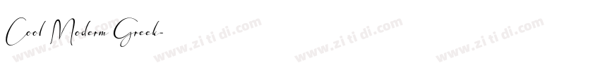 Cool Moderm Greek字体转换